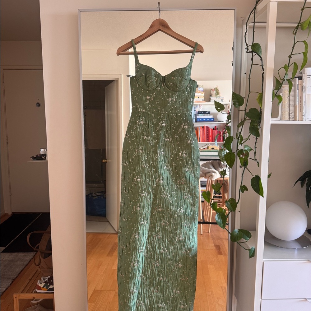 Montsand Brocade Bamboo Maxi Dress